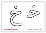  فلش کارت حرف خ -  فلش کارت حرف خ 